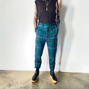 Vivienne Westwood Man Tartan cropped trouser